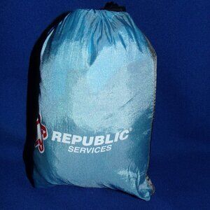 New- Republic Services Lightweight Compact Hammock Blue & Gray With Carrying Bag